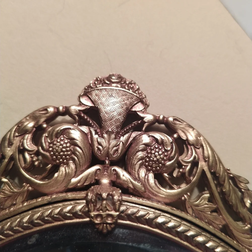 Rococo hand mirror